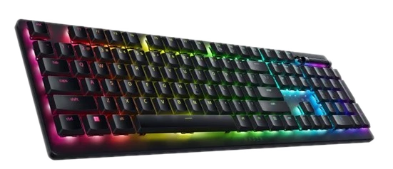 Razer-Deathstalker-V2 är ett tyst gaming tangentbord som passar om du har småbarn hemma.