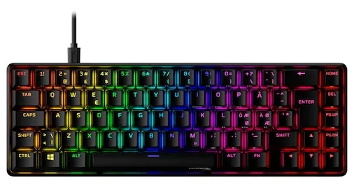 HyperX Alloy Origins 65 är bästa mini tangentbord gaming. En välgjord och snygg modell för minimalistiska setups.