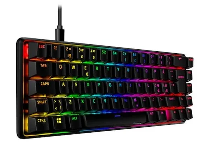 HyperX Alloy Origins 65 är den bästa mini modellen bland gaming tangentbord just nu.