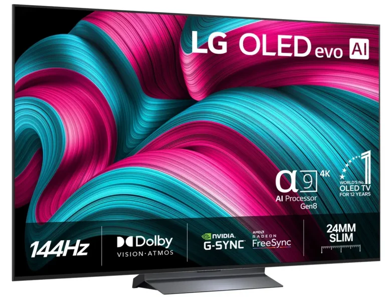 LG C5 AI 4K OLED Smart är en TV som kan användas som stor gamingskärm.