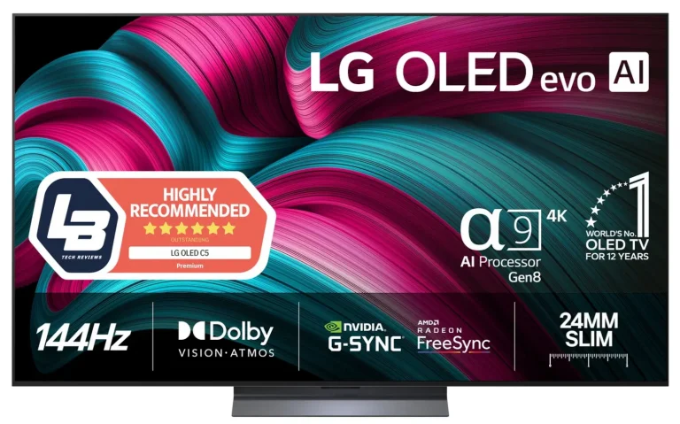 LG C5 AI 4K OLED är ett bra alternativ till gamingskärm och kan kopplas till både PC och konsoler.
